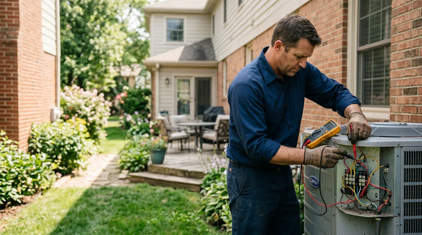 HVAC technician working near Barling, AR